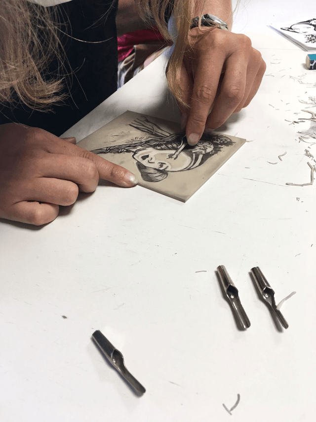 Atelier initiation à la linogravure