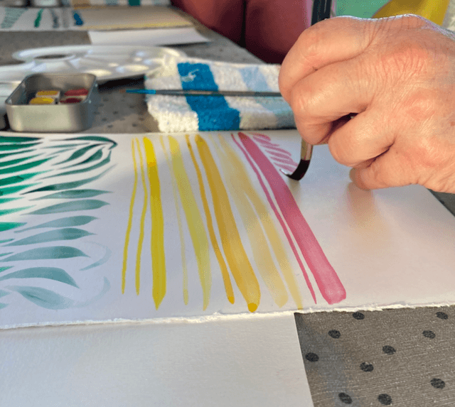 Atelier initiation aquarelle fleurie